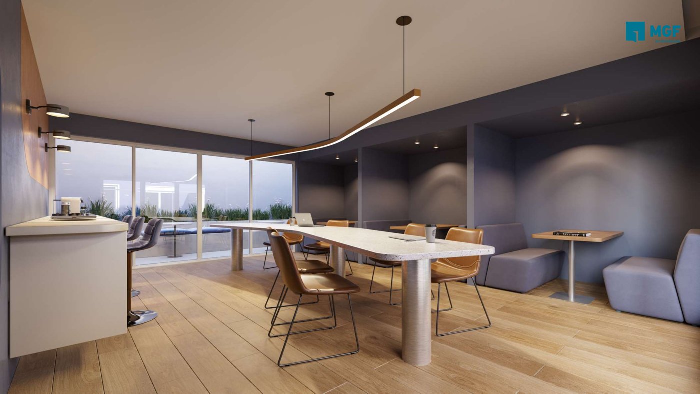 Coworking e salão do Flow
